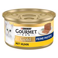 Gourmet Gold, 48 x 85 g - 36 + 12 zdarma!  -  jemná paštéta kuracie mäso