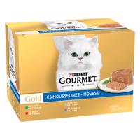 Gourmet Gold, 48 x 85 g - 36 + 12 zdarma!  -  jemná paštéta mäsový mix (králičie, teľacie, hovädzie, jahňacie)