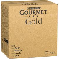 Gourmet Gold  jumbo balenie, 96 x 85 g - 76 + 20 zdarma!  - výdatná pena: hovädzie, králik, jahňacie, teľacie