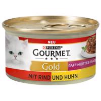 Gourmet Gold Raffiniertes Ragout 12 x 85 g - DUO hovädzie a kuracie