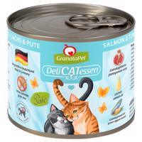 GranataPet DeliCatessen 12 x 200 g - Losos & morčacie mäso