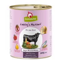 GranataPet Liebling's Mahlzeit 12 x 800 g - hovädzie Angus s tekvicou