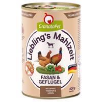 Granatapet Liebling's Mahlzeit 6 x 400 g - bažantie a hydinové