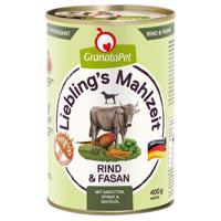 Granatapet Liebling's Mahlzeit 6 x 400 g - hovädzie a bažantie