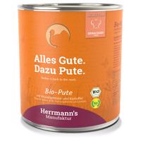 Herrmann´s Bio Menu Sensitive 6 x 800 g - Bio morčacie s Bio koreňovou zeleninou a Bio zemiakmi