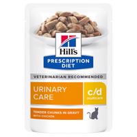 Hill's Prescription Diet, 36 x 85g - 24 + 12 zdarma - Diet c/d Multicare Urinary Care s kuracím