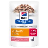 Hill's Prescription Diet c/d Multicare Stress Urinary Care s lososom - výhodné balenie 24 x 85 g