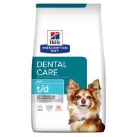 Hill's Prescription Diet t/d Mini Dental Care s kuracím - výhodné balenie 2 x 3 kg