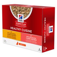 Hill's Science Plan Adult Healthy Cuisine s kuracím a lososom - 12 x 80 g