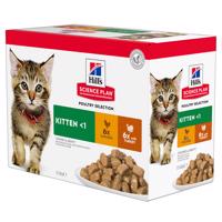 Hill's Science Plan Kitten  - 12 x 85 g hydinový výber