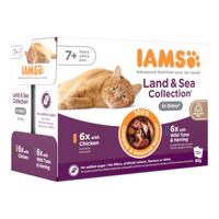 IAMS Advanced Nutrition Senior Land & Sea Collection v omáčke - 12 x 85 g