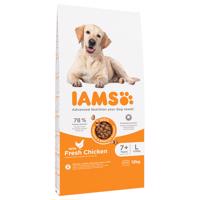 IAMS Advanced Nutrition Senior Large Dog Chicken - výhodné balenie: 2 x 12 kg