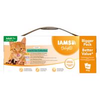 Iams Delights Adult Land & Sea Mix, 48 x 85 g - 36 + 12 zdarma - v omáčke