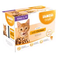 Iams Delights Kitten v omáčke - Kuracie 12 x 85 g