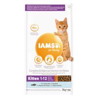 IAMS for Vitality Kitten s morskými rybami - 3 kg