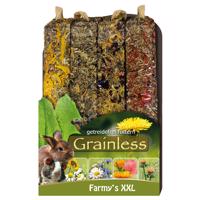 JR Farm Farmy's Grainless XXL tyčinky pro hlodavce - 4 ks (450 g)