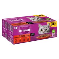 Jumbobalenie Whiskas 1+ Adult kapsičky 144 x 85 g - klasický výber v omáčke