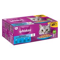 Jumbobalenie Whiskas 1+ Adult kapsičky 144 x 85 g - rybí výber v želé