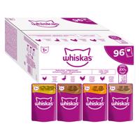 Jumbobalenie Whiskas 1+ Adult kapsičky 96 x 85 g - hydinový výber v želé