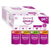 Jumbobalenie Whiskas 1+ Adult kapsičky 96 x 85 g - klasický výber v omáčke