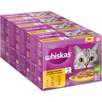 Jumbobalenie Whiskas Senior kapsičky 144 x 85 g - 7+ hydinový výber v želé