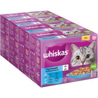 Jumbobalenie Whiskas Senior kapsičky 144 x 85 g - 7+ rybí výber v želé