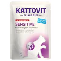 Kattovit Sensitive kapsičky 12 x 85 g - kuracie a kačacie