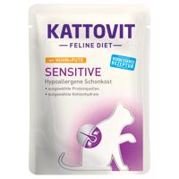 Kattovit Sensitive kapsičky 12 x 85 g - kuracie a morčacie