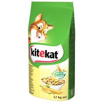 Kitekat Adult kuracie & zelenina - výhodné balenie: 2 x 12 kg