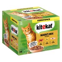 Kitekat kapsičky 24 x 85 g -  market mix v želé 24 x 85 g