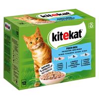 Kitekat kapsičky 48 x 85 g - rybí box v želé