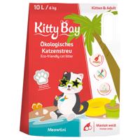 KittyBay Meowtini biely maniok ekologické stelivo pre mačky - Výhodné balenie: 3 x 10 l (18 kg)