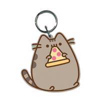 Kľúčenka s mačkou Pusheen a pizzou