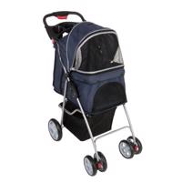 Kočiar pre psov Sporty Pet Stroller - tmavo modrá / svetlo šedá