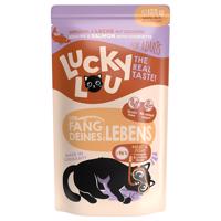 Lucky Lou Adult 16 x 125 g - hydinové a losos