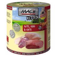 MAC´s Cat 12 x 800 g - Kitten (morčacie, hovädzie, kačacie)