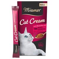 Miamor Cat Cream hovädzie + zelenina - 5 x 15 g