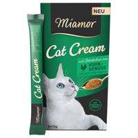 Miamor Cat Cream kuracie + zelenina - výhodné balenie: 20 x 15 g