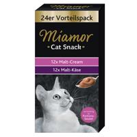 Miamor Cat Snack sladový krém & sladový syr box - 24 x 15 g