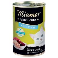 Miamor Feine Beute Kitten 24 x 400 g - hydinové