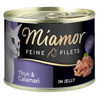 Miamor Feine Filets 24 x 185 g - Tuniak & Kalamáre v želé