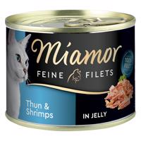 Miamor Feine Filets 6 x 185 g - Tuniak & Krevety v želé