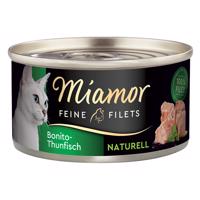 Miamor Feine Filets Naturelle 24 x 80 g - Bonito tuniak