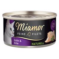 Miamor Feine Filets Naturelle 24 x 80 g - kuracie a kačacie