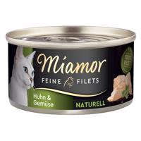 Miamor Feine Filets Naturelle 24 x 80 g - kuracie a zelenina