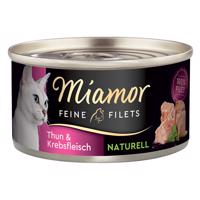 Miamor Feine Filets Naturelle 24 x 80 g - tuniak a krabie mäso