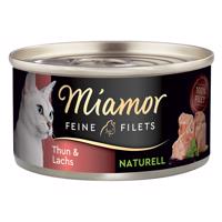 Miamor Feine Filets Naturelle 6 x 80 g - tuniak a losos