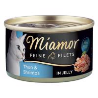 Miamor Feine Filets v želé 1 x 100 g - tuniak a krevety