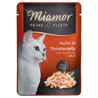 Miamor Feine Filets v želé 24 x 100 g - kuracie mäso & paradajky