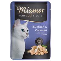 Miamor Feine Filets v želé 24 x 100 g - tuniak & kalamáre